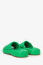 Bottega Veneta Green Padded Lambskin Slide Sandals Size 37