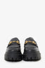 Stuart Weitzman Black Horsebit Platform Lug Sole Loafers Size 6.5