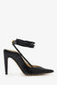 Bottega Veneta Black Spritz Leather Slingback Pumps Size 37