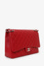 Pre-Loved Chanel™ 2009-10 Red Caviar Maxi Double Flap Shoulder Bag