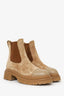 Pre-Loved Chanel™ Tan Suede Chelsea Boots Size 38.5