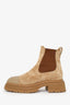 Pre-Loved Chanel™ Tan Suede Chelsea Boots Size 38.5