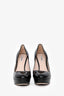 Miu Miu Black Patent Platform Heels Size 38