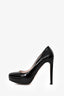 Miu Miu Black Patent Platform Heels Size 38