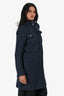 Pre-Loved Chanel™ Navy/Black Wool Metallic Tweed Knee Length Jacket Size 38