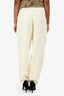 Magda Butrym Cream Beaded Trousers Size 36