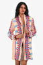 Dodo Bar Or Red/White/Blue Tasseled Kimono Jacket Size M