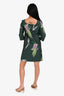Marni Green Jacquard Kapfu Motif Shift Dress Size 38