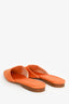 Stuart Weitzman Orange Satin Mules Size 7