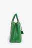 Prada Green Saffiano Leather Double Zip Galleria Tote with Strap