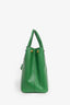 Prada Green Saffiano Leather Double Zip Galleria Tote with Strap