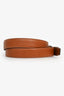 Celine Brown Leather Triomphe Belt Size 80
