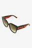 Gucci Black/Tortoise Acrylic Oversized Sunglasses