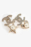 Pre-Loved Chanel™ 2019 Silver Toned CC Star Pearl Studs Earrings