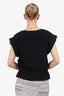 Alexander Wang Black Mesh Two-piece Short Sleeve Top Size 2