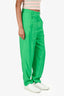 Sandro Green Pleated Tapered Pants Size 36
