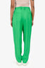 Sandro Green Pleated Tapered Pants Size 36