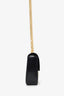 Celine Black Leather Claude Triomphe Chain Shoulder Bag