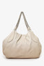 Prada Ombre White/Brown Cervo Lux Leather Hobo Bag