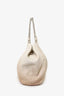 Prada Ombre White/Brown Cervo Lux Leather Hobo Bag