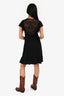 Roberto Cavalli Black Lace Butterfly Mini Dress Size 38