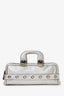 Gucci Silver Metallic Leather Romy Boston Bag