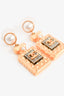 Pre-loved Chanel™ 2020 Gold Toned Perfume Bottle Drop Earrings