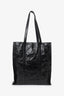 Prada Black Crinkle Nappa Leather Small Tote Bag