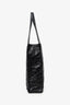 Prada Black Crinkle Nappa Leather Small Tote Bag