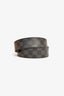 Louis Vuitton Graphite Damier Reversible LV Buckle Belt Size 90 Mens