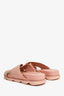 Prada Sport Pink Leather Criss Cross Flat Sandals Size 37