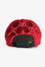 Gucci Red Velvet GG Baseball Cap Size 56
