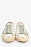 Golden Goose White/Red Star Embellished Sneakers Size 38