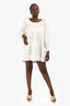 Doen White Cotton/Eyelet Mini Dress Size M