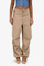 Dion Lee Tan Cotton Cargo Pant Size 4