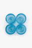 Tiffany & Co. Blue Crystal Glass Sets of 4