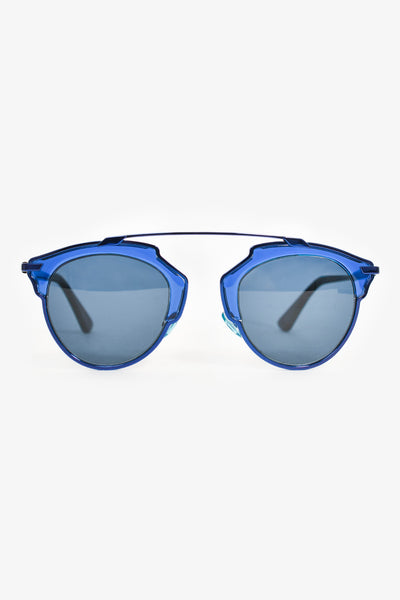 Christian Dior Blue 'DiorSoReal' Aviator Sunglasses – Mine & Yours