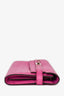 Hermès 2018 Fuscia Pink Ostrich Leather Kelly Wallet