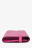 Hermès 2018 Fuscia Pink Ostrich Leather Kelly Wallet