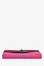 Hermès 2018 Fuscia Pink Ostrich Leather Kelly Wallet