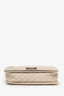 Pre-Loved Chanel™ 2014 Beige Calfskin Medium Boy Reverso Flap Bag