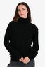 Saint Laurent Black Cashmere Long Sleeve Turtle Neck Sweater Size M