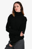 Saint Laurent Black Cashmere Long Sleeve Turtle Neck Sweater Size M