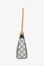 Gucci Navy Leather GG Canvas Small 'Ophidia Shoulder Bag' with Strap