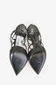 Christian Dior Black Suede Crystal Star Pointed Heels Size 36.5