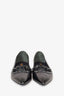 Louis Vuitton Black Patent Floral Embellished Pointed Flats Size 36.5