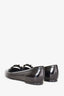 Louis Vuitton Black Patent Floral Embellished Pointed Flats Size 36.5