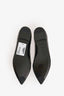 Louis Vuitton Black Patent Floral Embellished Pointed Flats Size 36.5