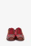 Louis Vuitton Burgundy Patent/Nylon Sneakers Size 36.5
