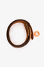 Hermès 2018 Taupe Leather Double Tour Bracelet